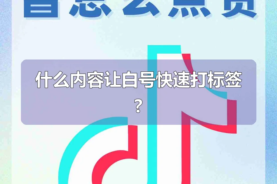 什么内容让白号快速打标签?